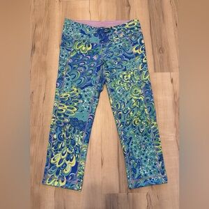 Lilly Pulitzer Lilly’s Lagoon Luxletic Leggings M